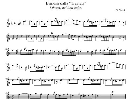 Verdi – Brindisi da La traviata