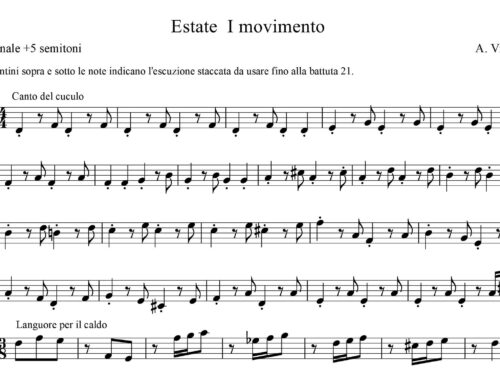 Vivaldi – L’Estate I mov. (il canto del cuculo)